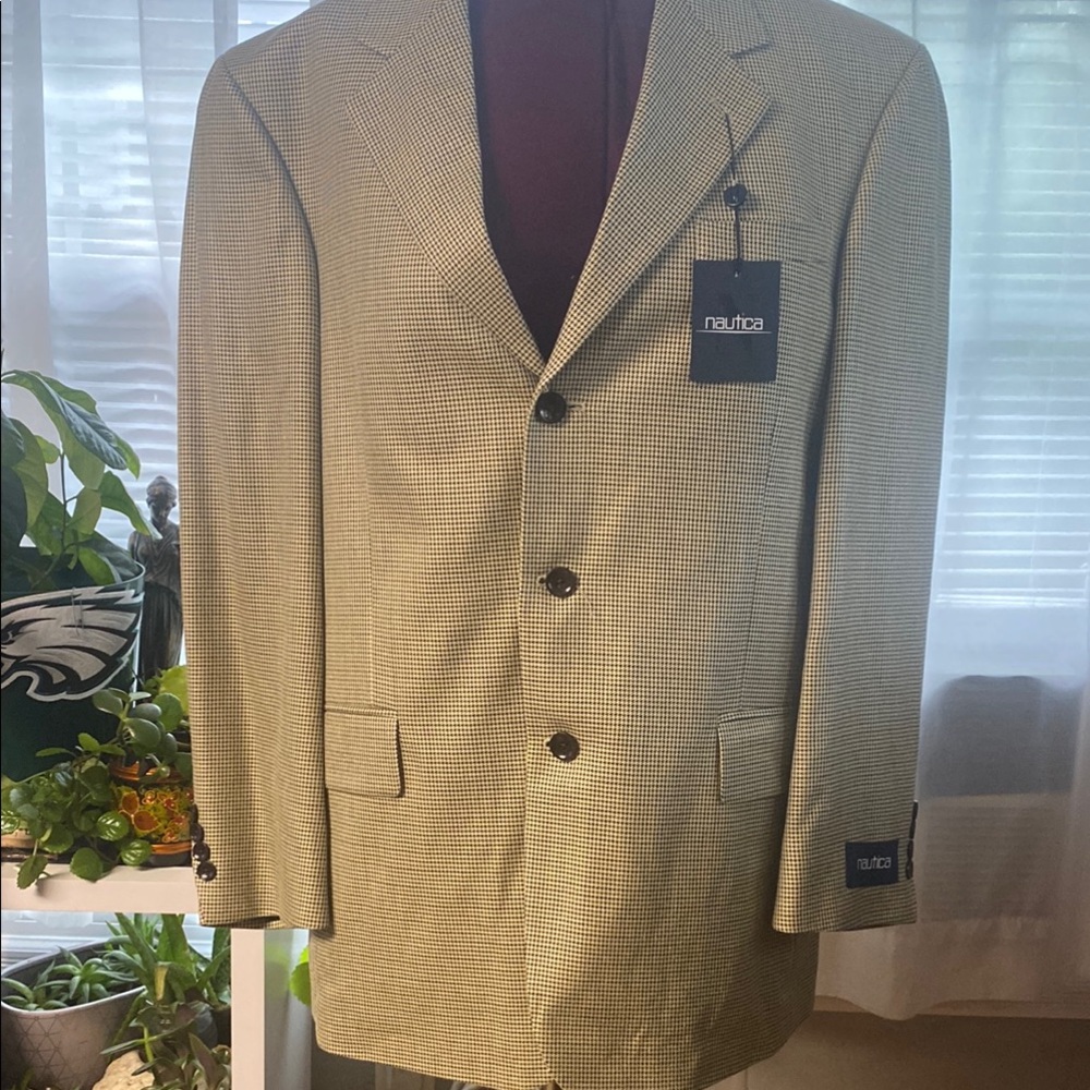 Nautica Tan Sport Coat Classic Blazer